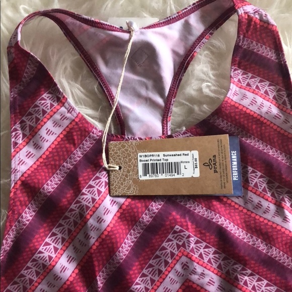Prana Boost Printed Workout Tank Top - Picture 4 of 4